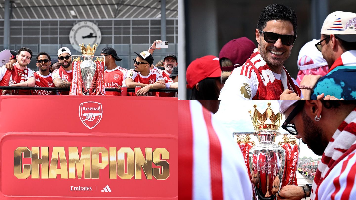 Arteta with the Premier