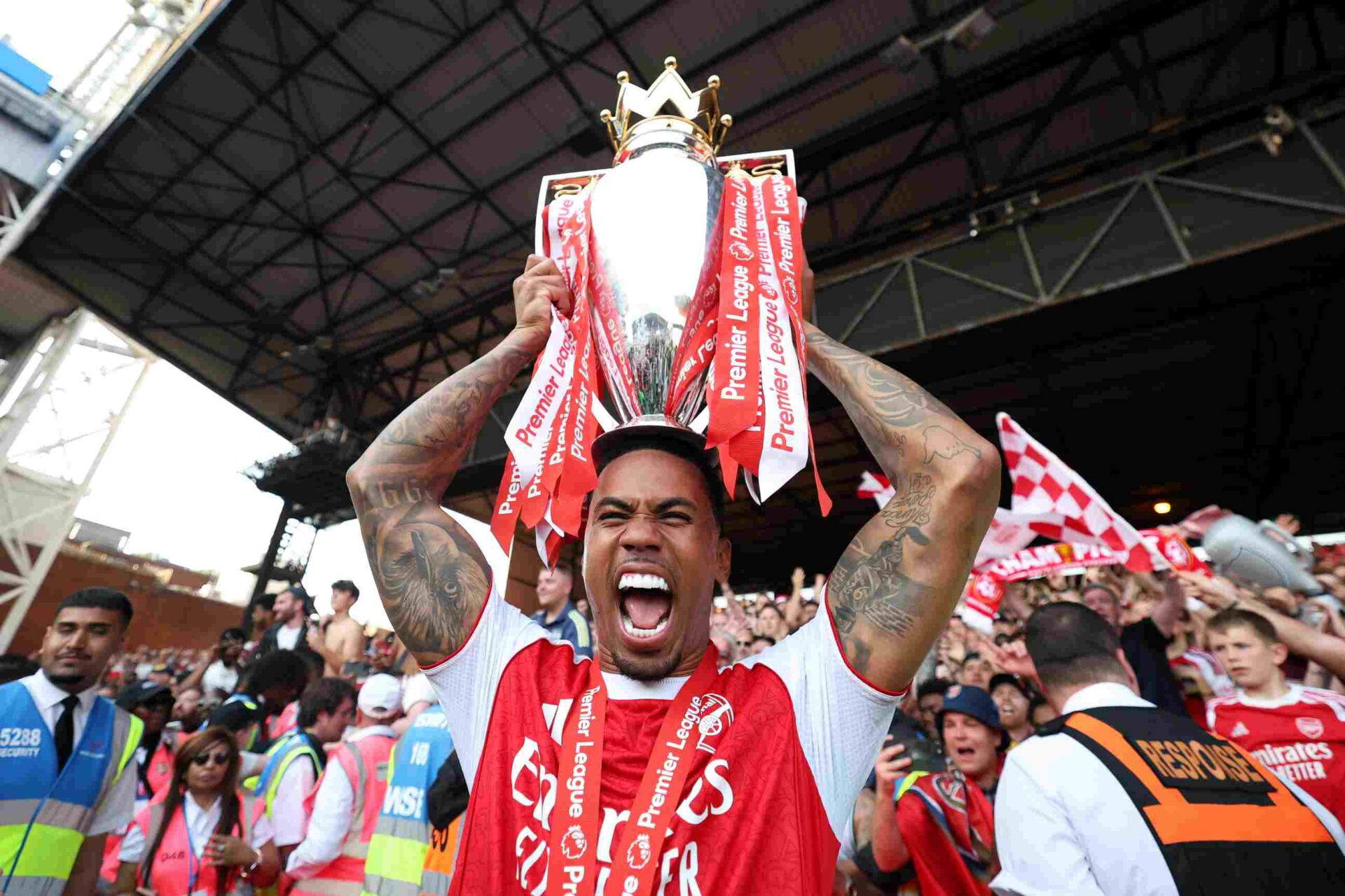 Big Gabi with the PL title